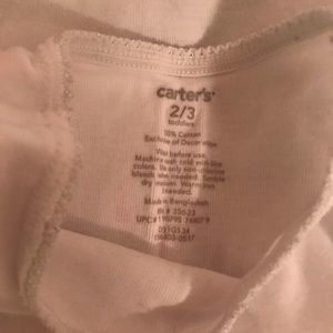 Carter's Shirts & Tops - Girls White Undershirts 2 pack Sz 2/3T Carter's Shirts & Tops - Girls White Undershirts 2 pack Sz 2/3T